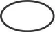 Ovaler O-Ring in schwarzer Farbe, geeignet für Dichtungen. Produkt von Hansgrohe, präsentiert auf weißem Hintergrund.